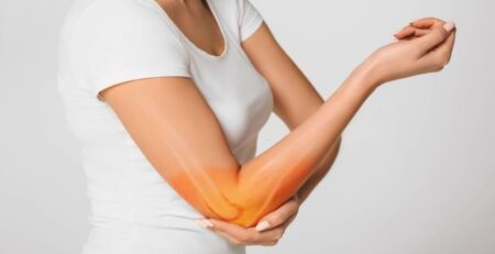 Woman Suffering Pain in the Elbow